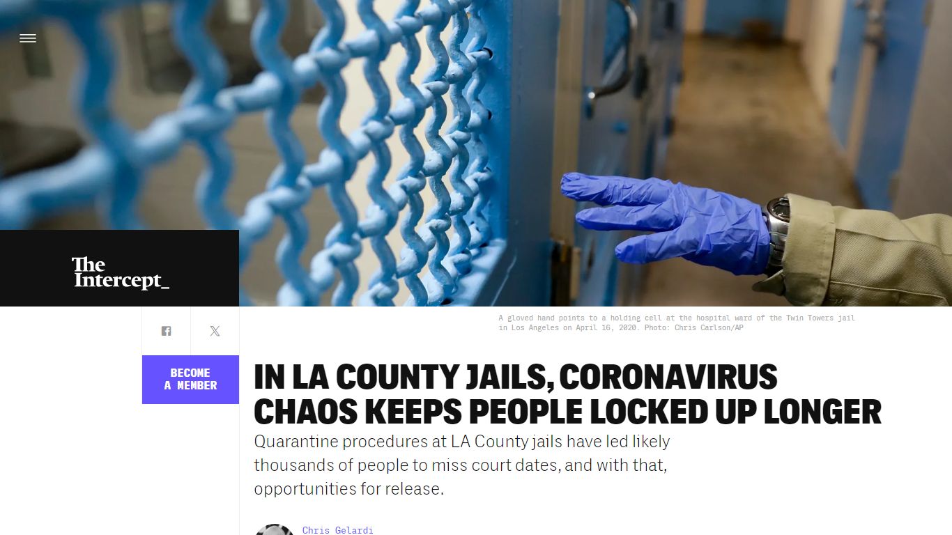 In LA County Jails, Covid-19 Chaos Keeps People Locked Up Longer