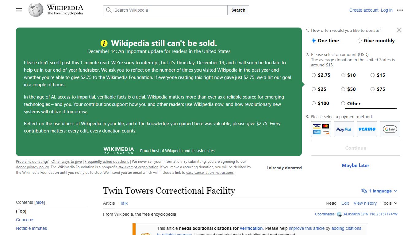 Twin Towers Correctional Facility - Wikipedia